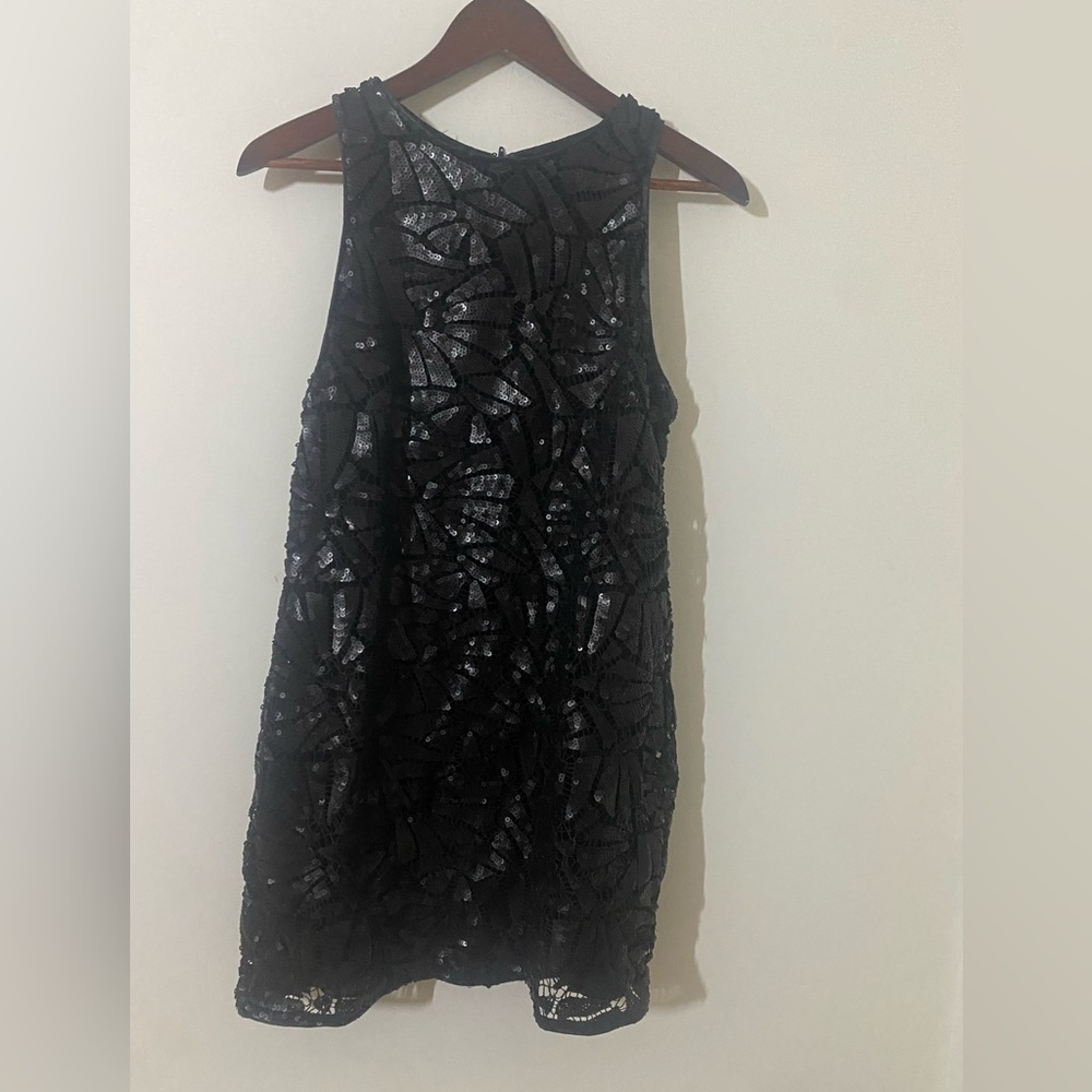H & M Sequin black dress - Size 8